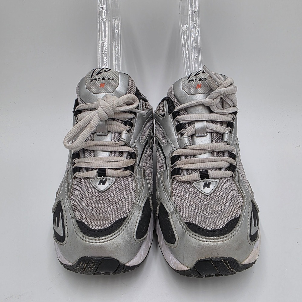 New Balance 725 Grey Silver Metallic Mesh Running Sneakers ML725P